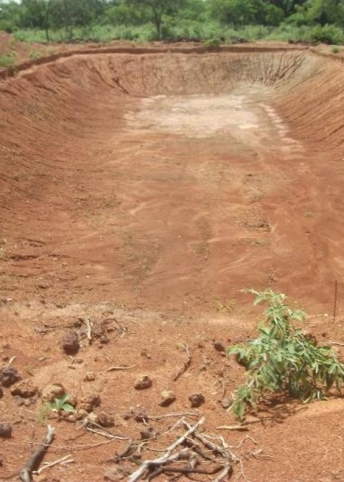Bassin de stockage de l’eau pour la pisciculture